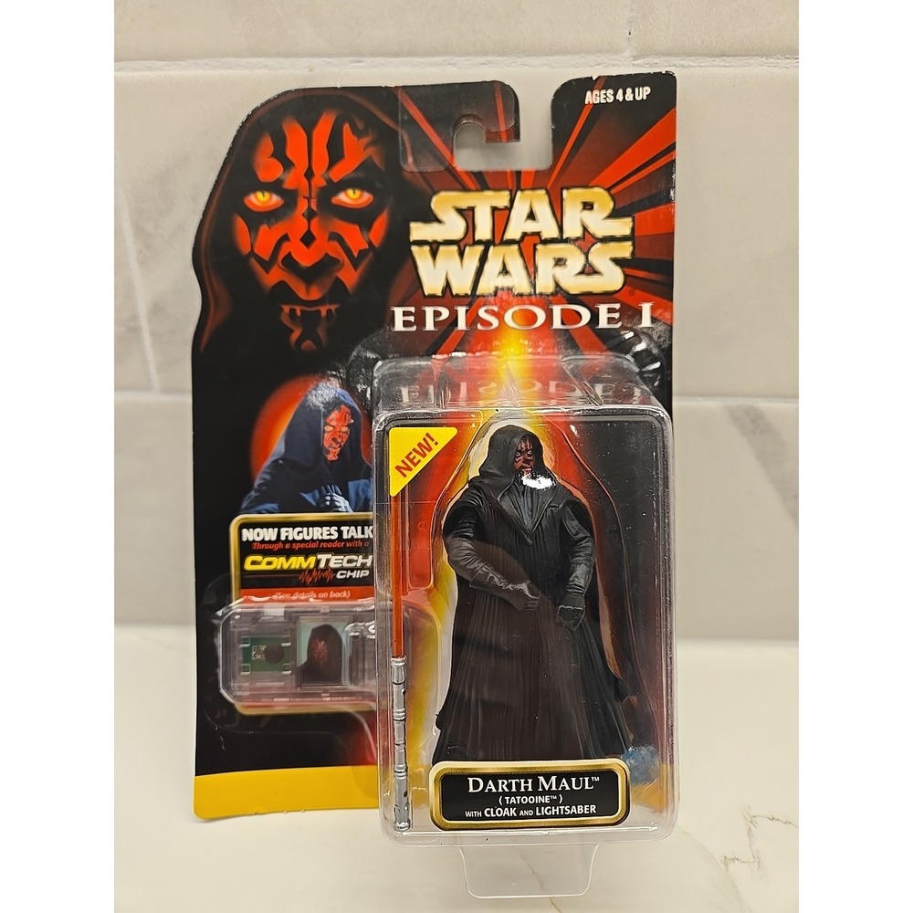 Star Wars Episode 1 Darth Maul With‎ Cloak Commtech 1999 Action Figure
